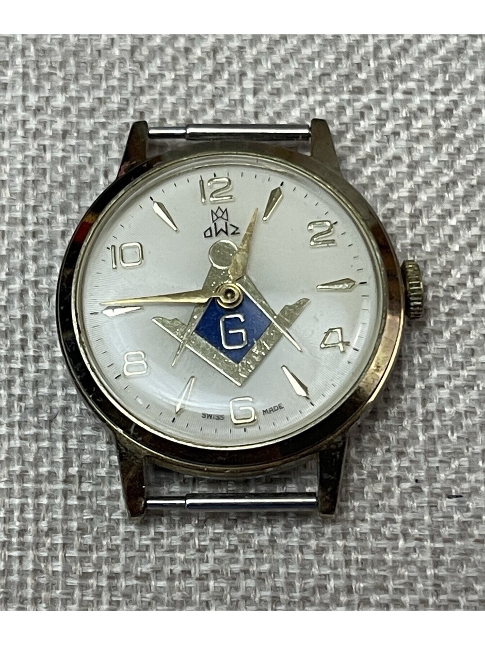 Vintage 17j Masonic/Shriners Wristwatch Needs Repair